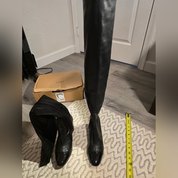 ZARA over the knee boots. Used. Size 8 - Picture 6 of 16